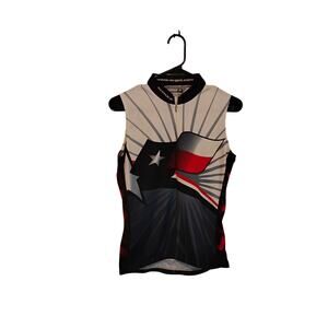 Sugoi Cycling Jersey Texas Flag Cyclist Race Top Bicycle Shirt
